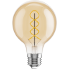 Mexen Vintis Ampoule filament spirale LED E27, G80, 8W, Chaude - 2200K, 600 lm, ambre - L165-E27-0822-50