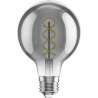 Mexen Vintis Ampoule filament spirale LED E27, G80, 4W, Chaude - 2700K, 220 lm, fumée - L165-E27-0427-70