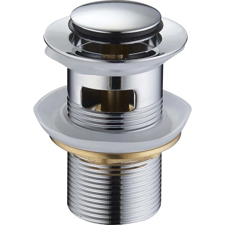 Mexen petit bouchon rond click-clack avec trop-plein, Chrome - 79925-00