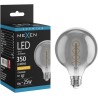 Mexen Vintis Ampoule à filament LED spirale E27, G95, 6W, Chaud - 2200K, 350 lm, fumée - L167-E27-0622-70
