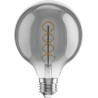 Mexen Vintis Ampoule à filament LED spirale E27, G95, 6W, Chaud - 2200K, 350 lm, fumée - L167-E27-0622-70