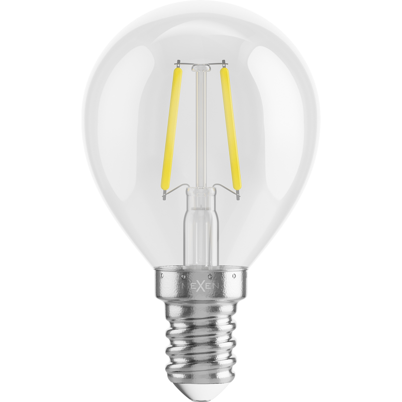 Mexen Vintis Ampoule filament LED E14, G45, 2W, Neutre - 4000K, 240 lm, transparente - L156-E14-0240-00