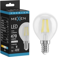 Mexen Vintis Ampoule à filament LED E14, G45, 4W, Neutre - 4000K, 470 lm, clair - L156-E14-0427-00 - L156-E14-0440-00