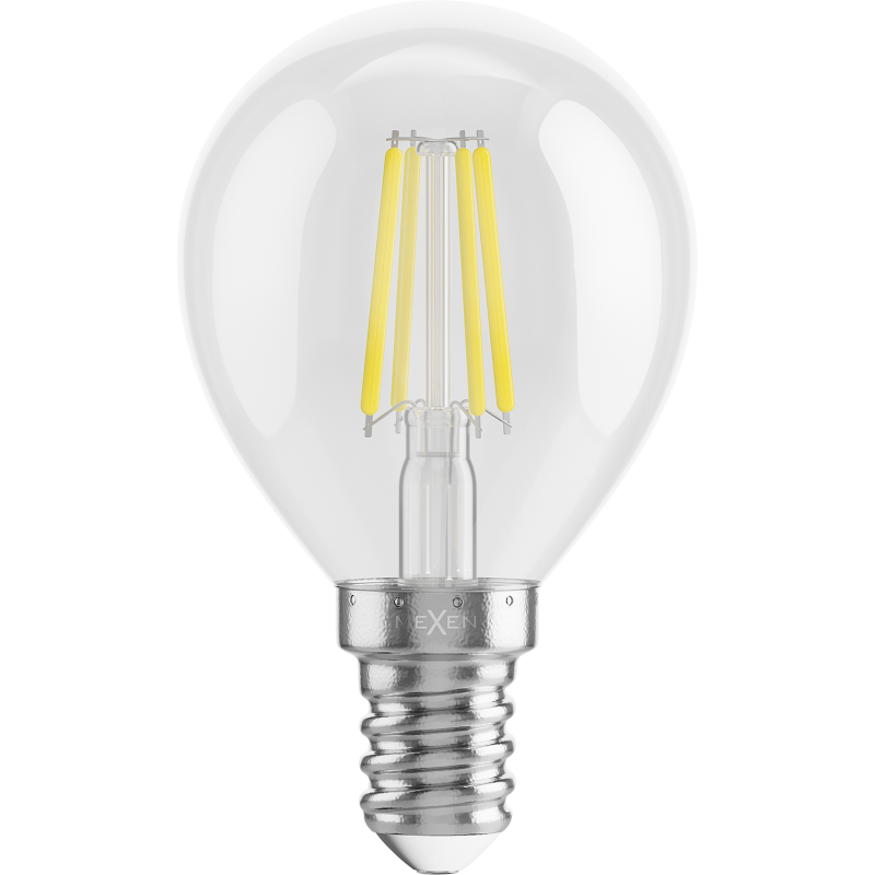 Mexen Vintis Ampoule filament LED E14, G45, 4W, Froid - 6500K, 470 lm, claire - L156-E14-0465-00