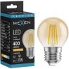 Mexen Vintis Ampoule filament LED E27, G45, 4W, Chaude - 2200K, 400 lm, ambre - L156-E27-0422-50