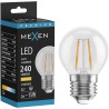 Mexen Vintis Ampoule filament LED E27, G45, 2W, Chaude - 2700K, 240 lm, claire - L156-E27-0227-00