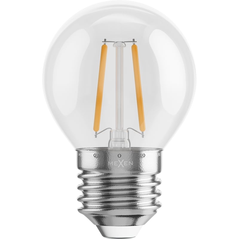 Mexen Vintis Ampoule filament LED E27, G45, 2W, Chaude - 2700K, 240 lm, claire - L156-E27-0227-00