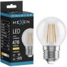 Mexen Vintis Ampoule à filament LED E27, G45, 4W, Chaude - 2700K, 470 lm, claire - L156-E27-0427-00