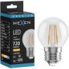 Mexen Vintis Ampoule LED à filament E27, G45, 6W, Chaude - 2700K, 720 lm, claire - L156-E27-0627-00