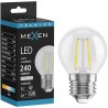 Mexen Vintis Ampoule à filament LED E27, G45, 2W, Neutre - 4000K, 240 lm, transparente - L156-E27-0227-00 - L156-E27-0240-00