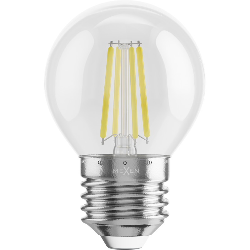 Mexen Vintis Ampoule à filament LED E27, G45, 4W, Neutre - 4000K, 470 lm, clair - L156-E27-0427-00 - L156-E27-0440-00