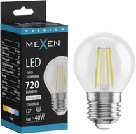 Mexen Vintis Ampoule filament LED E27, G45, 6W, Neutre - 4000K, 720 lm, clair - L156-E27-0627-00 - L156-E27-0640-00