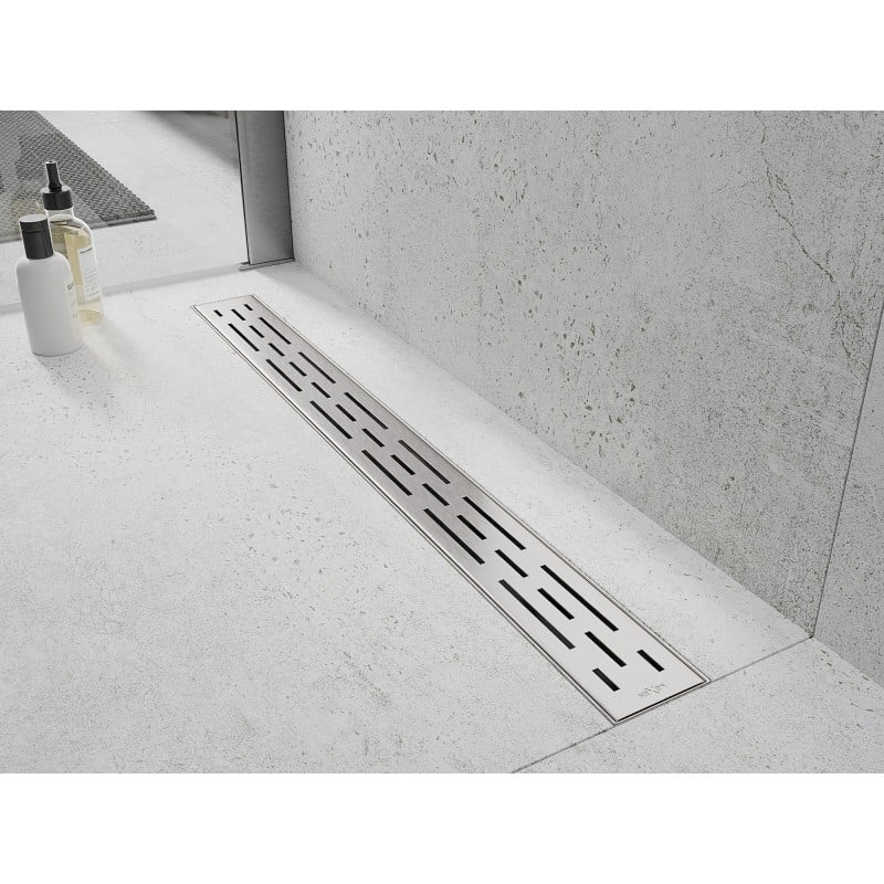 Mexen Flat M01 cache pour drain linéaire 80 cm, inox - 1020080