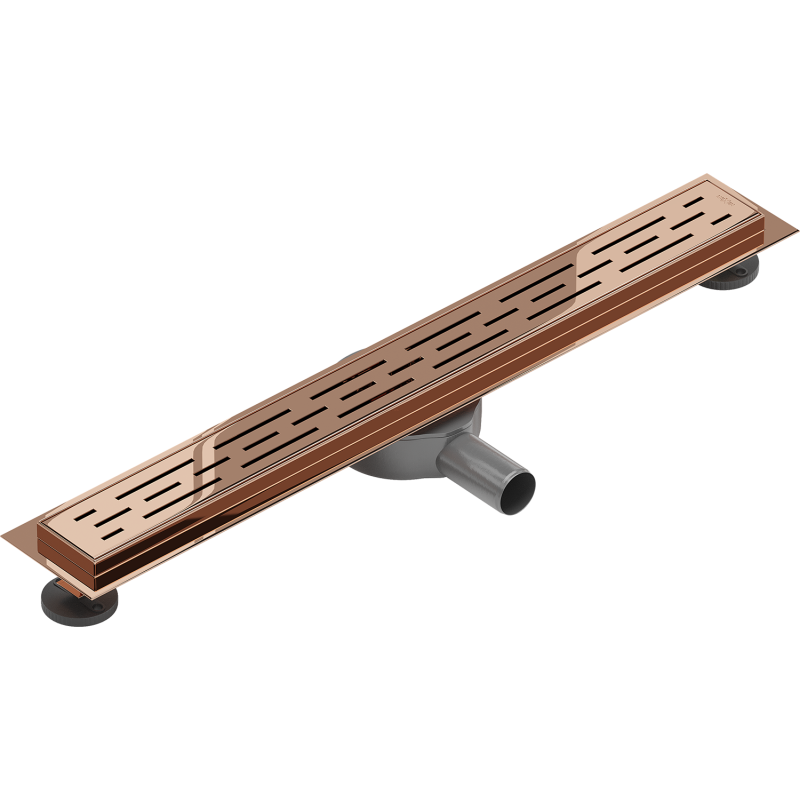 Mexen Flat 360° M01 drain linéaire rotatif 50 cm, or rose - 1620050-40