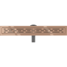 Mexen Flat 360° M01 drain linéaire rotatif 50 cm, or rose - 1620050-40