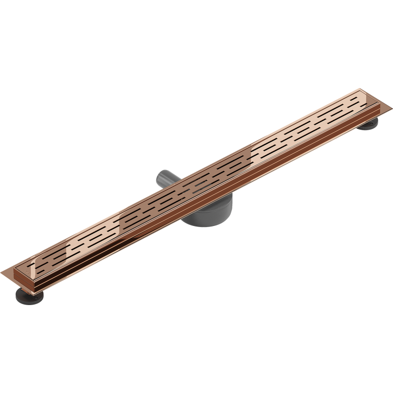 Mexen Flat 360° M01 siphon linéaire rotatif 100 cm, or rose - 1620100-40