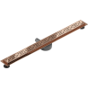 Mexen Flat 360° M01 siphon linéaire rotatif 100 cm, or rose - 1620100-40