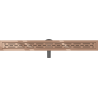 Mexen Flat 360° M01 drain linéaire pivotant 80 cm, or rose - 1620080-40