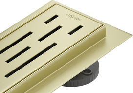 Mexen Flat M01 drain linéaire 70 cm, or brossé - 1A20070-15