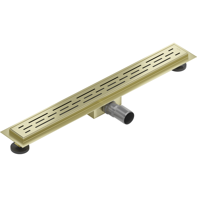 Mexen Flat M01 drain lineaire 50 cm, or brossé - 1A20050-15