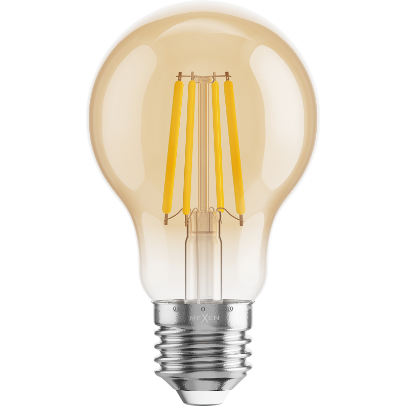 Mexen Vintis Ampoule LED filament E27, A60, 4W, Chaude - 2200K, 400 lm, ambre - L150-E27-0422-50