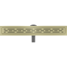 Mexen Flat 360° M01 drain linéaire rotatif 50 cm, or brossé - 1A20050-40