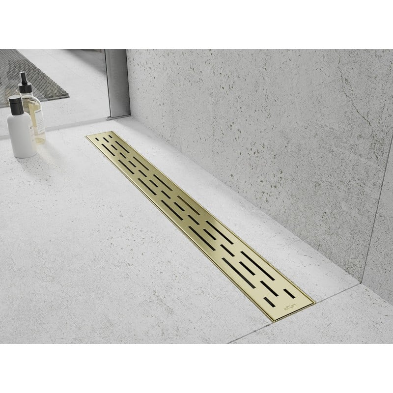 Mexen Flat 360° M01 système d'évacuation linéaire rotatif 60 cm, or brossé - 1A20060-40