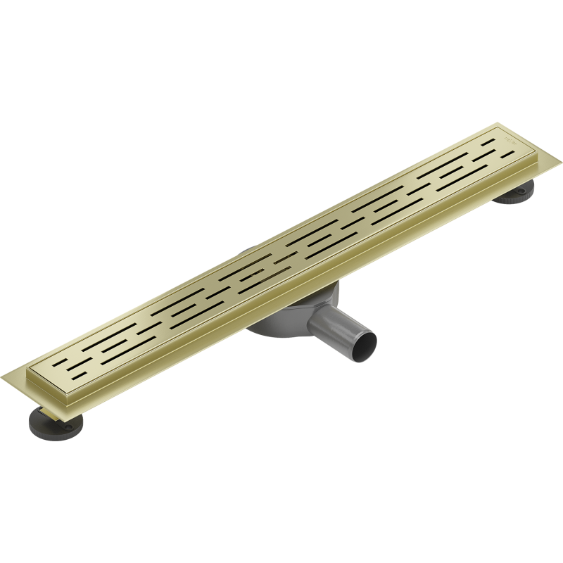 Mexen Flat 360° M01 canalisation linéaire pivotante 70 cm, or brossé - 1A20070-40