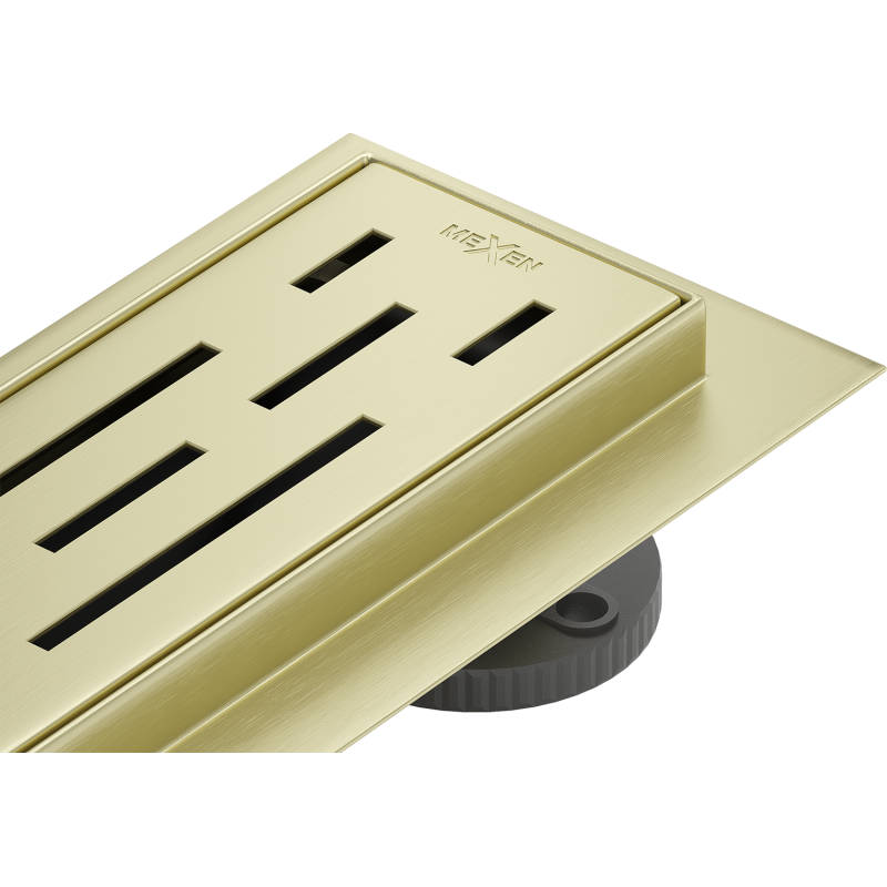 Mexen Flat 360° M01 drain linéaire rotatif 80 cm, or brossé - 1A20080-40