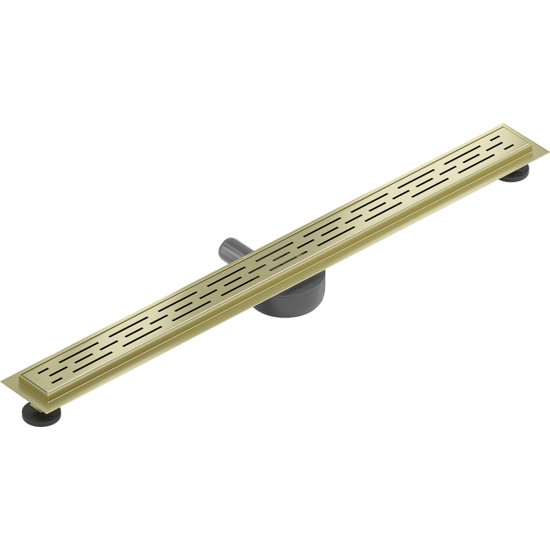 Mexen Flat 360° M01 drain linéaire rotatif 80 cm, or brossé - 1A20080-40