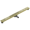 Mexen Flat 360° M01 drain linéaire rotatif 80 cm, or brossé - 1A20080-40