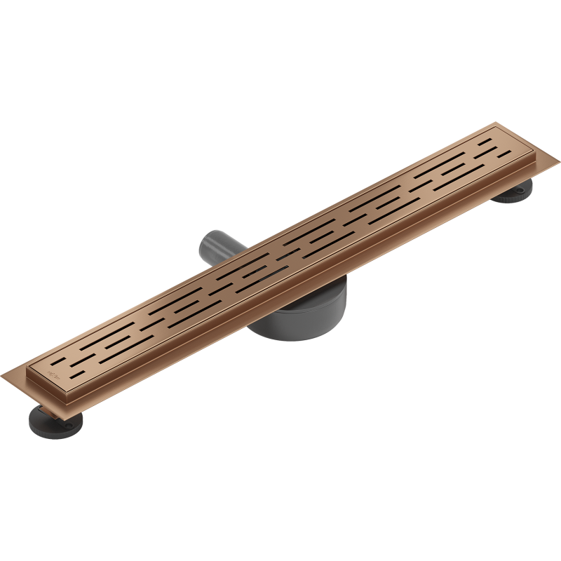 Mexen Flat 360° M01 canalisation linéaire rotative 50 cm, cuivre brossé - 1C20050-40