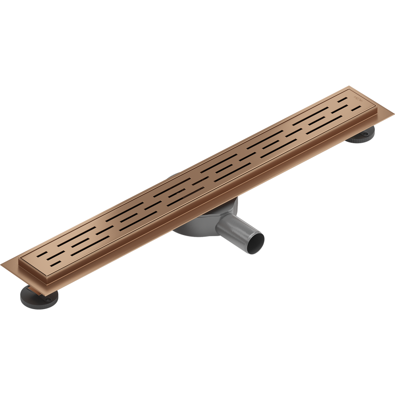 Mexen Flat 360° M01 canalisation linéaire rotative 70 cm, cuivre brossé - 1C20070-40
