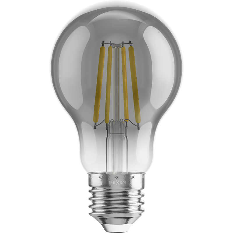 Mexen Vintis Ampoule filament LED E27, A60, 4W, Chaude - 2200K, 280 lm, fumée - L150-E27-0422-70