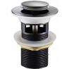 Mexen bouchon clic-clac petit rond avec trop-plein, noir - 79925-70