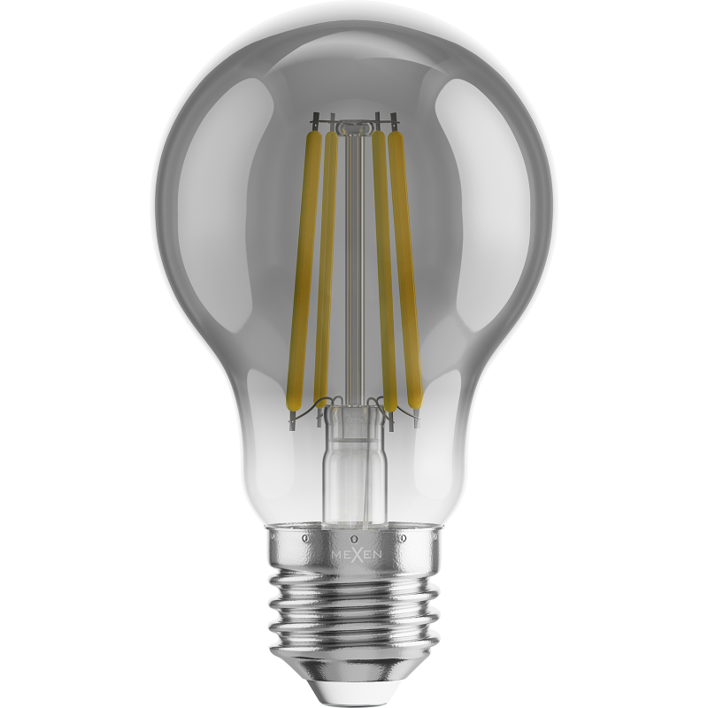 Mexen Vintis Ampoule filament LED E27, A60, 8W, Chaude - 2200K, 600 lm, fumée - L150-E27-0822-70