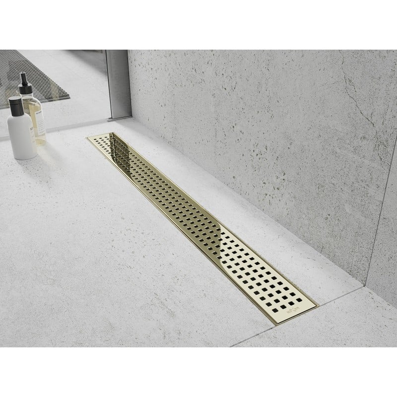 Mexen Flat M08 cache pour drain linéaire 50 cm, or - 1525050