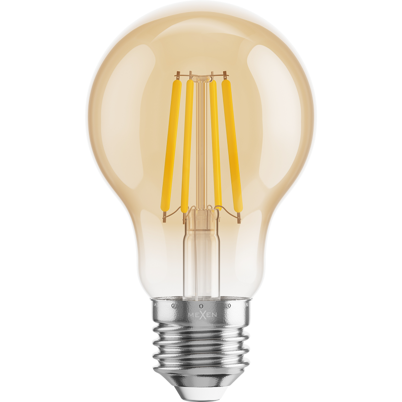 Mexen Vintis Ampoule filament LED E27, A60, 4W, Chaude - 2700K, 400 lm, ambre - L150-E27-0427-50
