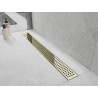Mexen Flat 360° M08 siphon linéaire rotatif 70 cm, doré - 1525070-40