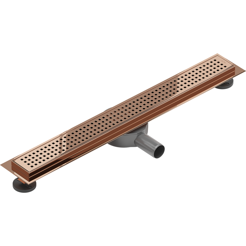 Mexen Flat 360° M08 drain linéaire pivotant 50 cm, or rose - 1625050-40