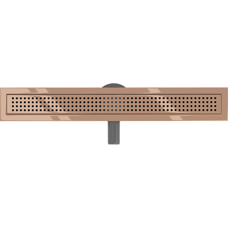 Mexen Flat 360° M08 drain linéaire pivotant 50 cm, or rose - 1625050-40