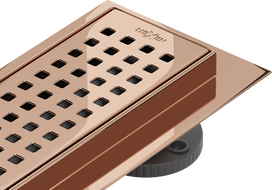 Mexen Flat 360° M08 drain lineaire pivotant 80 cm, or rose - 1625080-40