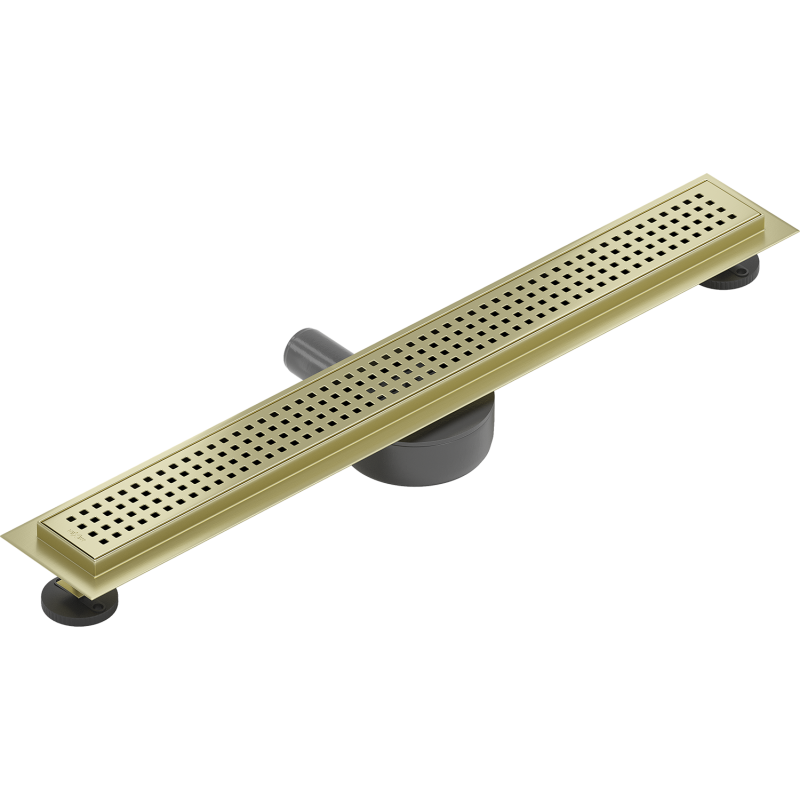 Mexen Flat 360° M08 siphon linéaire rotatif 50 cm, or brossé - 1A25050-40