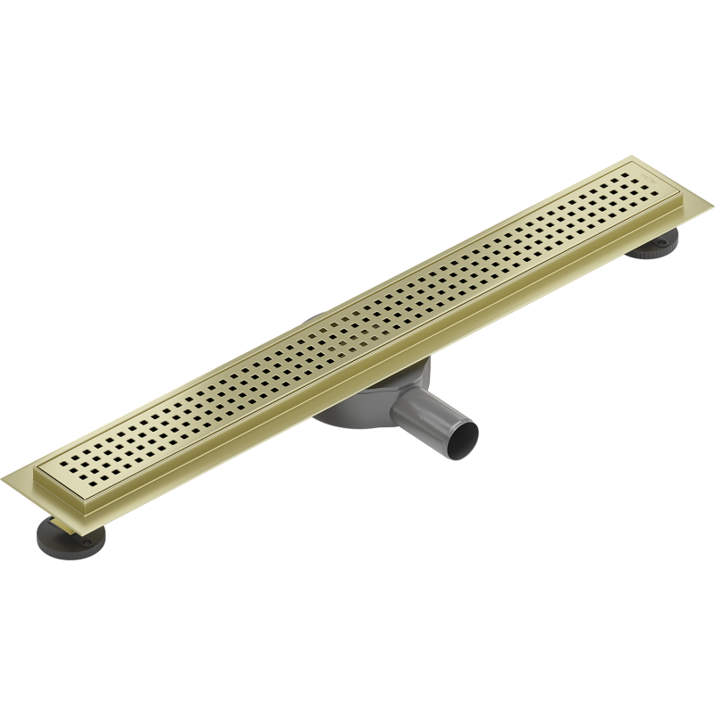 Mexen Flat 360° M08 siphon linéaire rotatif 50 cm, or brossé - 1A25050-40