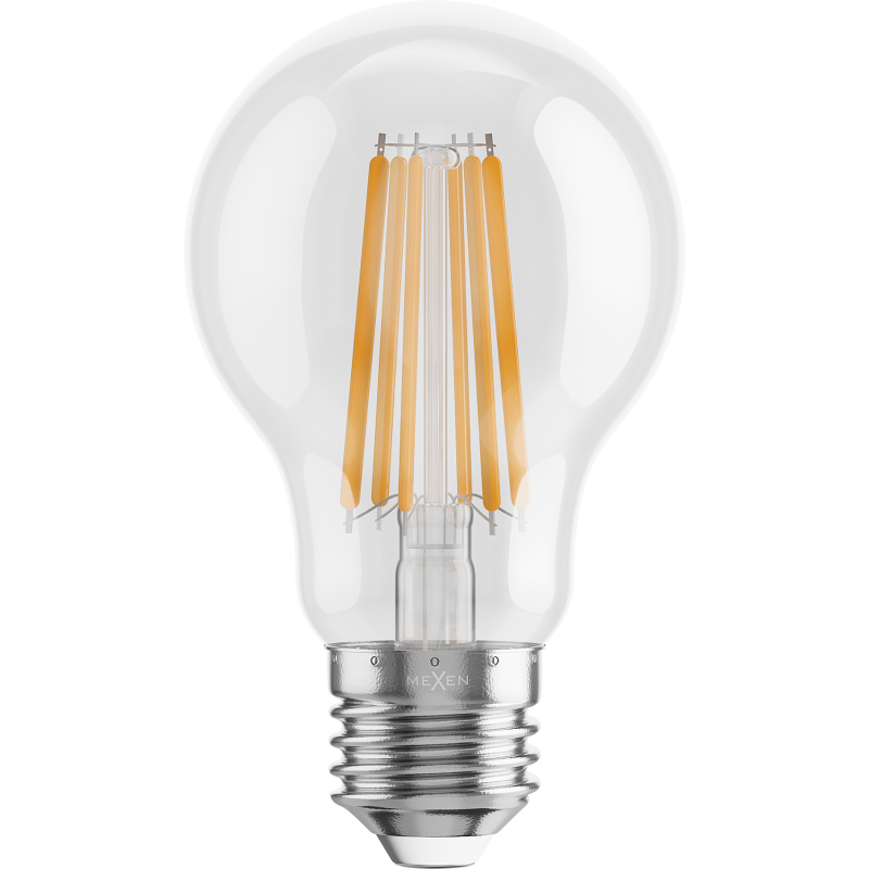 Mexen Vintis Ampoule filament LED E27, A60, 10W, Chaude - 2700K, 1320 lm, claire - L150-E27-1027-00