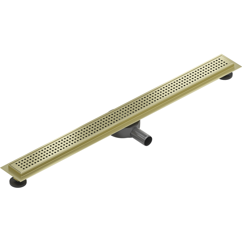 Mexen Flat 360° M08 caniveau de douche linéaire pivotant 90 cm, or brossé - 1A25090-40