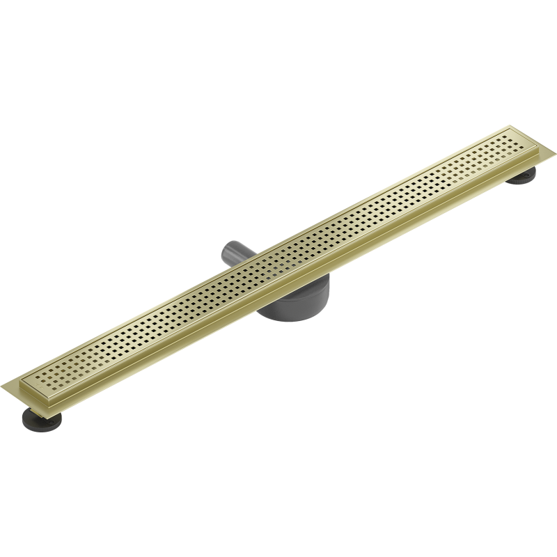 Mexen Flat 360° M08 caniveau linéaire pivotant 80 cm, or brossé - 1A25080-40