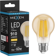 Mexen Vintis Ampoule à filament LED E27, A60, 10W, Chaude - 2700K, 910 lm, ambre - L150-E27-1027-50