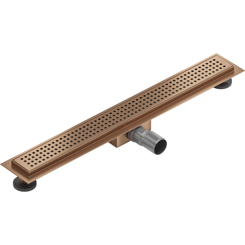 Mexen Flat M08 caniveau d'évacuation linéaire 50 cm, cuivre brossé - 1C25050-15