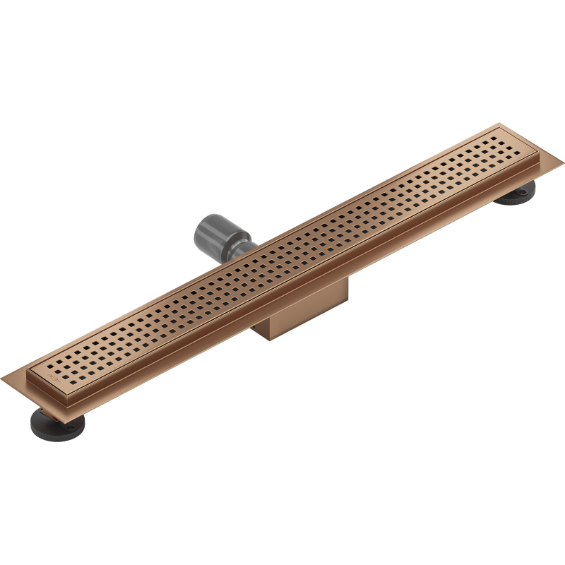 Mexen Flat M08 caniveau d'évacuation linéaire 50 cm, cuivre brossé - 1C25050-15